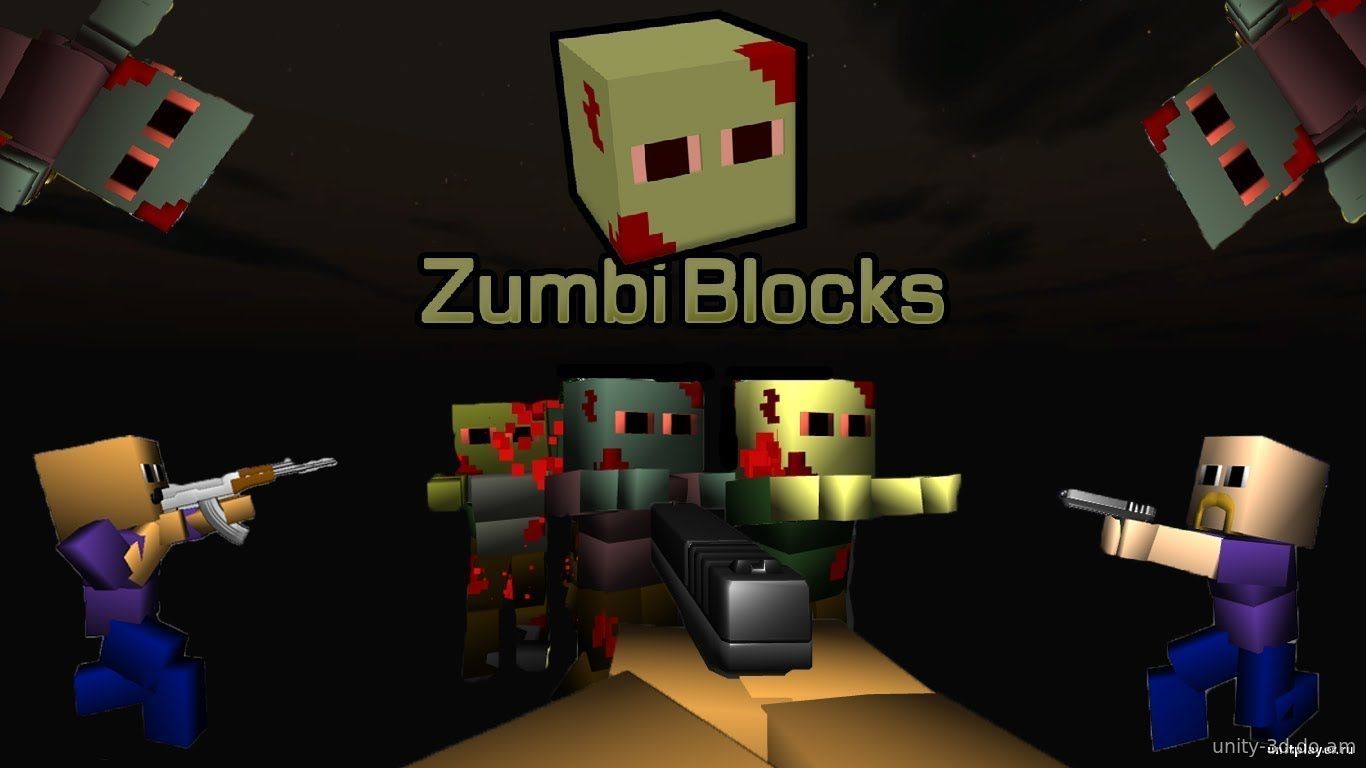 майнкрафт: зомби блоки 3d играть #2